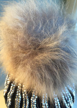 Load image into Gallery viewer, gorgeous real fur pom pom bobble hat
