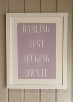 framed print - darling