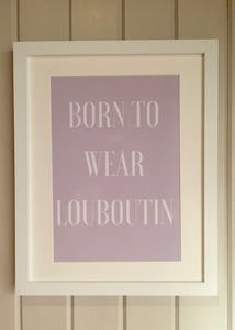 framed girlie print