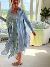 Load image into Gallery viewer, Luxurious Soft 100% cotton cardigan wrap with jersey back and ties
