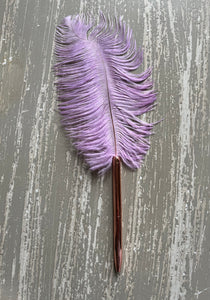 Purple Feather Ballpoint Pen