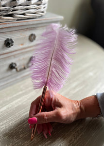 Purple Feather Ballpoint Pen