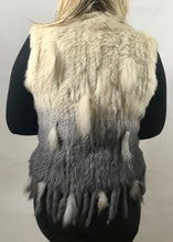Load image into Gallery viewer, Luxury Coney Fur stunning Two Tone short Fur Gilet with bottom edge detail by Feathers Of Italy One Size - Feathers Of Italy 
