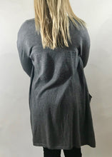Load image into Gallery viewer, Limited Edition Star Cardigan with Star Detail Back In Black - Feathers Of Italy 
