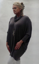 Load image into Gallery viewer, Pisa Snood Oversized Top in Mushroom - Feathers Of Italy 
