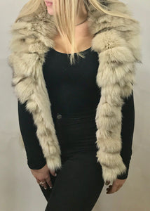 Luxury Fur Gilet in Cream by Feathers Of Italy - Feathers Of Italy 