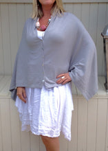 Load image into Gallery viewer, Sicily Five Way Poncho in Duck Egg - Feathers Of Italy 
