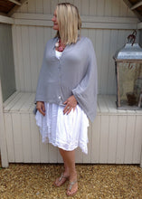 Load image into Gallery viewer, Sicily Five Way Poncho in Duck Egg - Feathers Of Italy 
