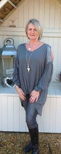 abruzzo sequin top soft