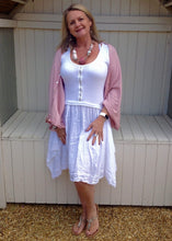 Load image into Gallery viewer, Sicily Five Way Poncho in Pink - Feathers Of Italy 

