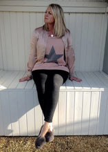 Load image into Gallery viewer, Satin Bommer Jacket in Pink - Feathers Of Italy 
