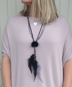 pom pom necklace