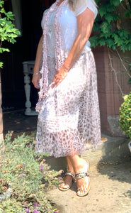 Leonardo Leopard Print Tulle Skirt One Size - Feathers Of Italy 