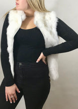 Load image into Gallery viewer, Fur Gilet in Snow White by Feathers Of Italy - Feathers Of Italy 
