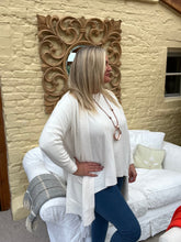 Load image into Gallery viewer, Monico Cream Open Cardigan with Pockets
