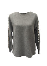 Load image into Gallery viewer, Sebastiano Seqined Jumper in Grey - Feathers Of Italy 
