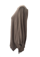 Load image into Gallery viewer, Guava Overlay knitted Tunic In Mocha - Feathers Of Italy 
