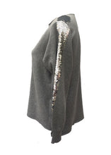 Load image into Gallery viewer, Sebastiano Seqined Jumper in Grey - Feathers Of Italy 
