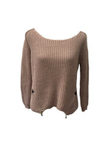 Load image into Gallery viewer, San Niccolo Alpaca Zip Jumper in Dusky Pink - Feathers Of Italy 
