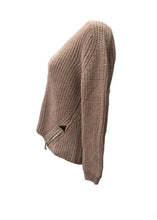 Load image into Gallery viewer, San Niccolo Alpaca Zip Jumper in Dusky Pink - Feathers Of Italy 
