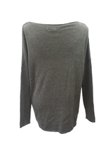 Load image into Gallery viewer, Star Knit Jumper In Grey - Feathers Of Italy 
