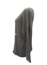 Load image into Gallery viewer, Star Knit Jumper In Grey - Feathers Of Italy 
