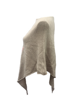 Load image into Gallery viewer, Star Poncho in Beige - Feathers Of Italy 
