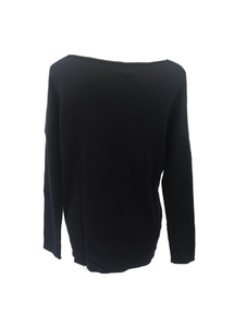 Star Knit Jumper In Navy - Feathers Of Italy 