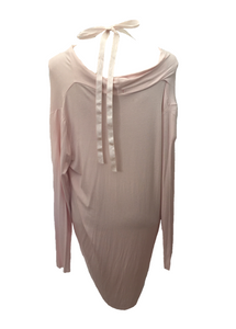 Saints Layered T Shirt Top Pink Made In Italy By Feathers Of Italy One Size - Feathers Of Italy 