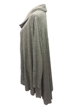 Load image into Gallery viewer, Swing Top with Cowl in Marl Grey - Feathers Of Italy 
