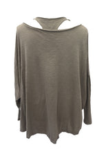 Load image into Gallery viewer, Boa Silk Top in Mink | Feathers Of Italy 
