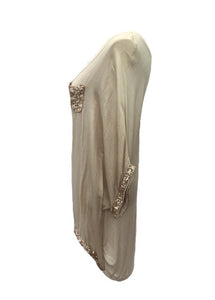 florence sequin silk top