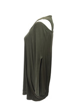 Load image into Gallery viewer, Gauli Oversized Double Top with Batwing Sleeves in Green made In Italy by Feathers Of Italy One Size - Feathers Of Italy 
