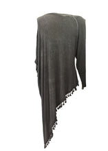 Load image into Gallery viewer, Side Detail Bobble Top Washed Grey - Feathers Of Italy 
