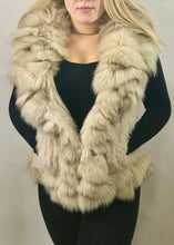 Load image into Gallery viewer, Luxury Fur Gilet in Cream by Feathers Of Italy - Feathers Of Italy 
