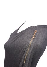 Load image into Gallery viewer, Monza Zip Jumper in Grey - Feathers Of Italy 
