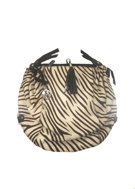 Zebra Print Shoulder bag - Feathers Of Italy 