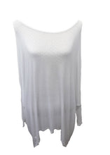 Load image into Gallery viewer, Gauli Oversized Fine Knit Top in White Made In Italy by Feathers Of Italy One Size - Feathers Of Italy 
