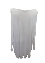 Load image into Gallery viewer, Gauli Oversized Fine Knit Top in White Made In Italy by Feathers Of Italy One Size - Feathers Of Italy 
