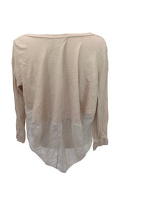 Pisa Silk and Jersey top in Dusky Pink Made In Italy By Feathers Of Italy One Size - Feathers Of Italy 
