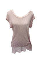 Load image into Gallery viewer, Romo Sheer T Shirt Top in Pink Made In Italy By Feathers Of Italy One Size - Feathers Of Italy 
