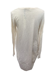 Oversized Cotton Cocoon Summer Dress in Vanilla One Size Made In Italy by Feathers Of Italy - Feathers Of Italy 