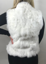 Load image into Gallery viewer, Fur Gilet in Snow White by Feathers Of Italy - Feathers Of Italy 
