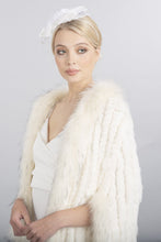 Load image into Gallery viewer, coney fur jacket - snow cream
