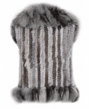 Load image into Gallery viewer, Luxury Fur Gilet in Grey - Feathers Of Italy 
