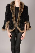 Load image into Gallery viewer, fox &amp; coney fur jacket black mocha
