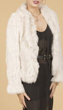Load image into Gallery viewer, Snow White Fur Jacket - Feathers Of Italy 
