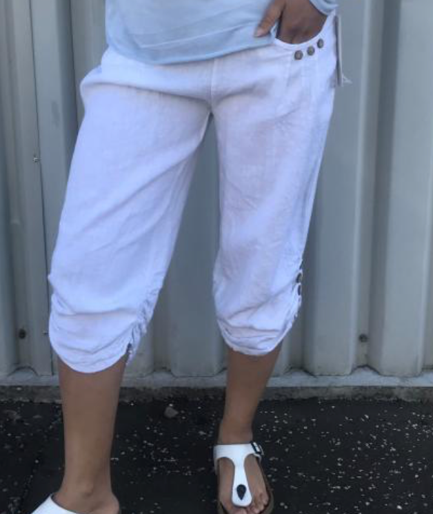 Ruched capri pants top