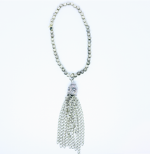 Load image into Gallery viewer, Tassel Bracelet silver coloured With Small Beaded One Size Fit By Feathers Of Italy - Feathers Of Italy 
