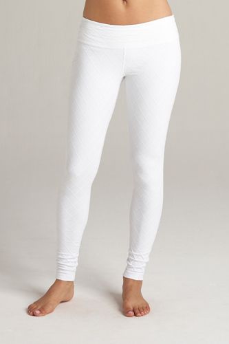 Cotton Basic Legging in White - Feathers Of Italy 